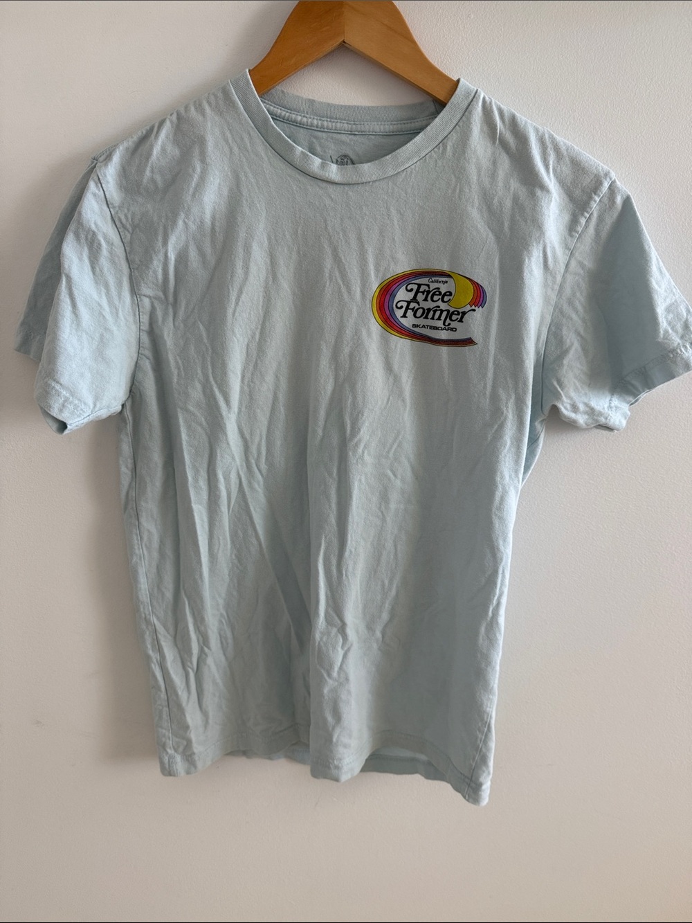 Free Former Light Blue Short Sleeve Graphic Tee